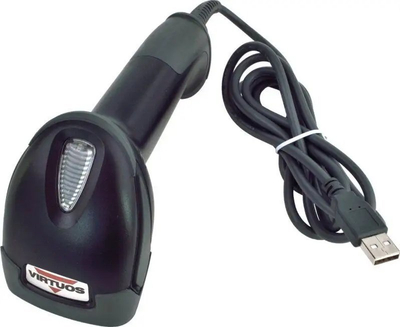 Lexues barkodi Virtuos CCD HT-310A, USB, me bazë, i zi