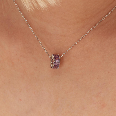 Varëse për qafore Brosway Fancy Magic Purple FMP01, e argjendtë/vjollcë