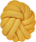 Jastëk dekor Boucle AKOLA Knot, 31 x 31 cm, i verdhë
