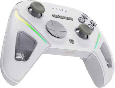 Kontrolluesi Ajazz GP100S, Bluetooth 5.3, 2.4 GHz, USB-C, RGB, i bardhë