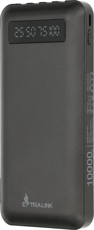 Karikues portativ ExtraLink EPB-083, 10000mAh, 4‑në‑1, i zi