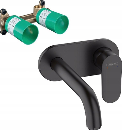 Rubinet lavamani Hansgrohe Vernis Blend, murale, 20 cm, i zi mat