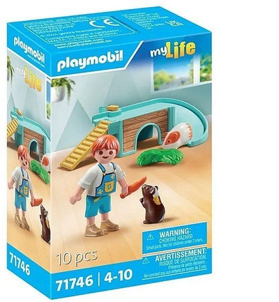Set ndërtimi Playmobil 2 Guinea Pigs and Accessories, figura kafshësh, aksesorë loje, shumëngjyrësh