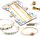 Set krijimi bizhuterish Djeco Tiny Beads, 12 byzylykë, për fëmijë