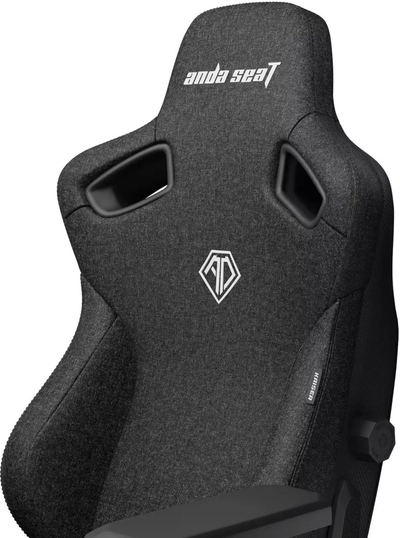 Karrige gaming AndaSeat Kaiser 3 Series XL, lëkurë PVC, mbështetje lumbare, e zezë