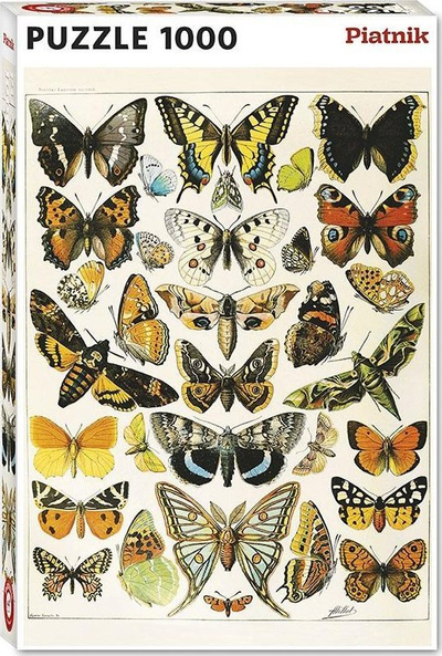 Puzzle Piatnik Butterflies Millot, 1000 copa, shumëngjyrësh