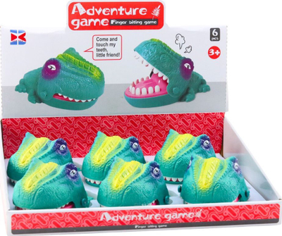 Lojë tavoline dinosaur i gjelbër, lodër fëmijësh, plastik, mbi 3 vjeç