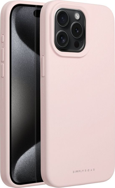 Futera telefoni Roar Cloud Skin për iPhone 15 Pro Max, silikon, rozë e çelët