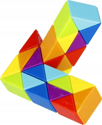 Lodër puzzle Mega Creative Magic Cube Snake, 5x7x2, shumëngjyrëshe