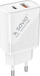 Karikues rrjeti Savio LA-04, 1x USB A, 1x USB C, 3A, i bardhë