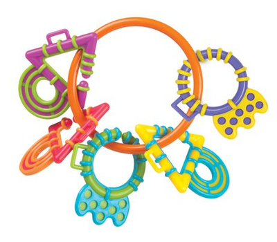 Lodër për dhëmbët Playgro Teether With Shapes, me forma, me shumë ngjyra