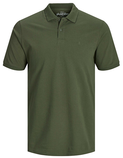 Maicë polo Jack&Jones JJEBASIC Slim Fit, e gjelbër