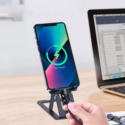 Mbajtëse telefoni dhe tableti Choetech H064, paloset, alumini, gri