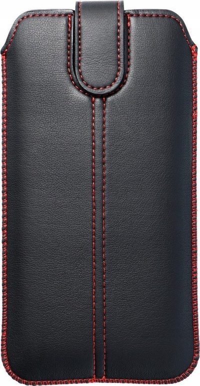 Futrollë universale M4 Ultra Slim për telefon, 173×93 mm, lëkurë eko, e zezë
