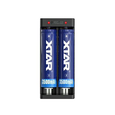 Karikues baterish XTAR MC2, USB-C, 2 slote, i zi