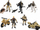 Set figurina ushtarake CHAP MEI Soldier Force Patrol, 6 figura, me motoçikleta dhe aksesorë, shumëngjyrësh