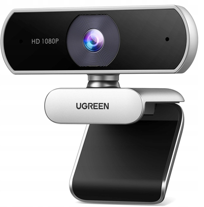 Webkamera UGREEN Full HD 1080P, 2 mikrofona me ulje zhurme, 85° FOV, e zezë