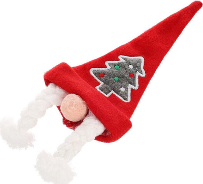 Mbulesë dekorative Krishtlindjesh Saska Christmas Mrs Claus, për shishe takëme dhe peceta, poliestër, e kuqe