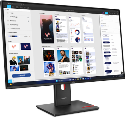 Monitor Lenovo ThinkVision T32UD-40, 31.5", 4K UHD, i zi
