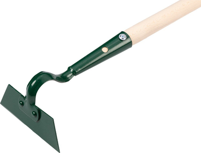Sapë trapezoidale Verto, teh 14 cm, dorezë druri 110 cm, jeshile