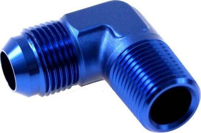 Adapter këndi 90° TurboWorks D Connector AN4, 3/8"-18 NPT, alumin
