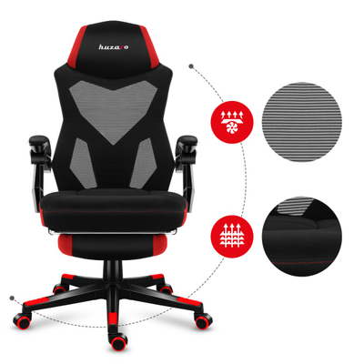 Karrige lojërash Huzaro Combat 3.0, 140kg, e kuqe