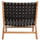 Karrige Felipe druri mindi PU e zezë 65×78×68 cm (HM9384.02), zezë