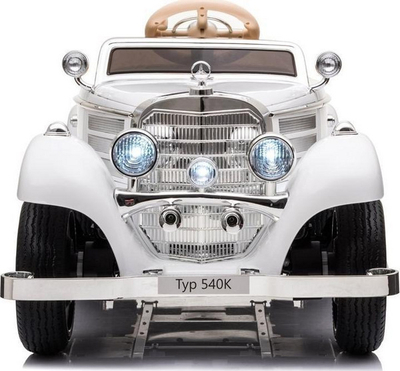 Automjet lodre me bateri LEANToys Mercedes 540K, i bardhë