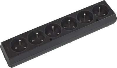 Prizë shumëfishe JONEX GN-670, 6 dalje, 16A 250V, e zezë