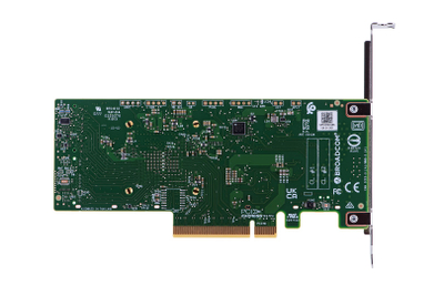 Kontroller SAS Broadcom HBA 9500-8i, PCIe, NVMe, i gjelbër
