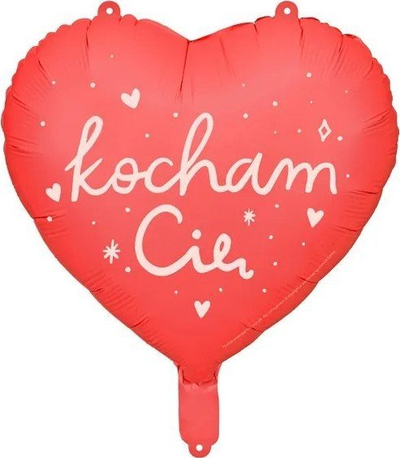 Ballon folie në formë zemre Love, 45 cm, për helium dhe ajër, e kuqe