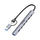 HUB Unitek H1209AGY01, 7 në 1, me USB A edhe USB C, gri