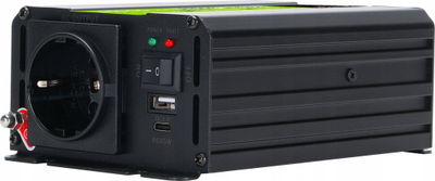 Inverter veture Green Cell Power Inverter DUO, 12V/24V në 230V, 300W 600W, i zi