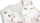 Qese gjumi për bebe Sensillo Fawns S, 45x70 cm, pambuk, gri