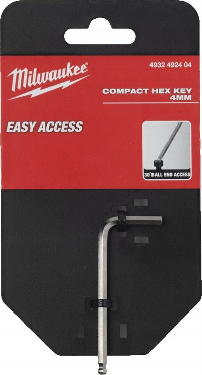 Çelës imbus Milwaukee 4 mm, 71 mm, kompakt