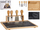 Set dërrasash për servirje djathi Alpina Cheese Tasting, bambu 33 x 26.5 cm, 5 copë, ngjyrë druri edhe e zezë