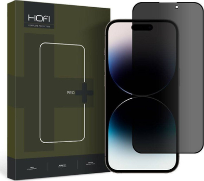 Xham mbrojtës Hofi Anti Spy Glass Pro+ për iPhone 14 Pro, me privacy, transparent