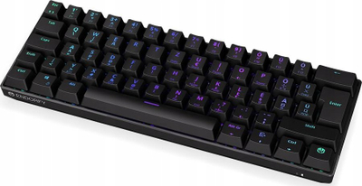 Tastierë mekanike Endorfy Thock Compact Wireless, 61 taste, RGB, me Bluetooth dhe 2.4 GHz, e kuqe