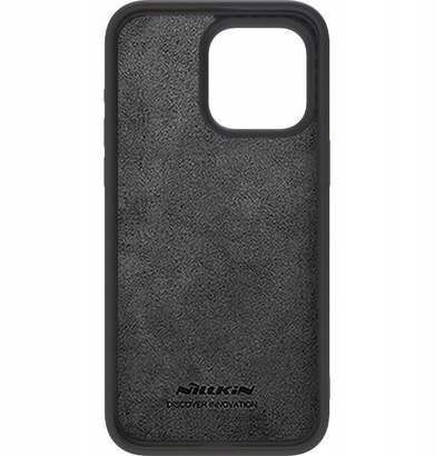Mbulesë telefoni NILLKIN CamShield Silky, për iPhone 15 Pro Max dhe 15 Plus, silikoni, e zezë