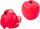Lodër puzzle Leantoys Apple Cube, si mollë, 3+ vjeç, e kuqe