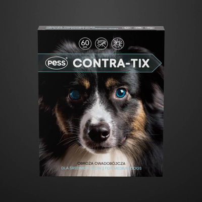 Антипаразитска огрлица за кучиња PESS CONTRA-TIX, 60 cm, водоотпорна