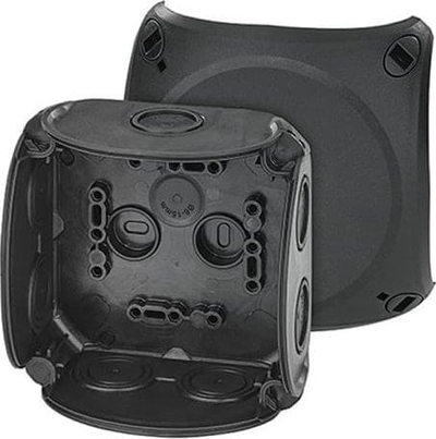 Kuti lidhëse Hensel DK 0400 B, IP66, 104x104x70mm, e zezë