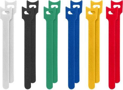 Organizues i kabllove Lanberg Velcro, 12mmx15cm, shumëngjyrëshe