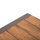 Tavolinë e jashtme Goya HM6059.04, alumin, polywood, 160x80x75 cm, ngjyrë champagne dru natyral