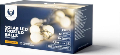 Varg dritash solare LED Forever Light SFB61, 6.5 m, 30 topa, e bardhë e ngrohtë