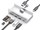 USB hub Equip me 5 porta, USB-C në 2x USB-C edhe 2x USB 3.2 5Gbps, ngjyrë argjendtë