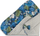Mbështjellës për bebe Sensillo Velvet Baby Swaddle Blue Parrots, 75x75 cm, pambuk dhe kadife, blu