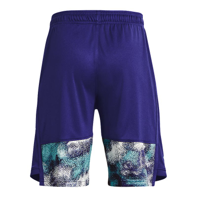 Pantallona të shkurtra për fëmijë Under Armour Stunt 3.0, poliester i lehtë, me xhepa, blu