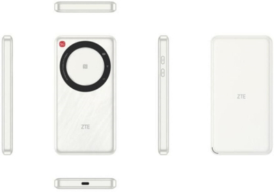 Ruter portabël ZTE U30 Air, 5G 4G LTE, 4500mAh, dual band, i bardhë