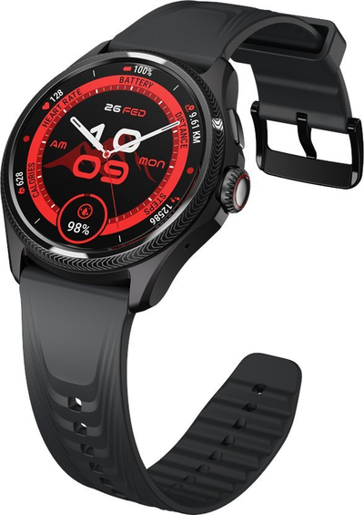Паметен часовник Ticwatch Pro 5 Enduro, 1.43", Wear OS, GPS, црн
